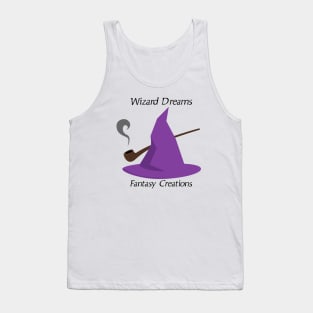 Wizard Dreams Fantasy Creations Wizard Hat Logo Tank Top